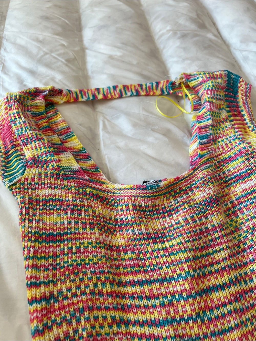 Fashion Nova Multicolor Fringe Knit Midi Dress - Picture 5 of 13